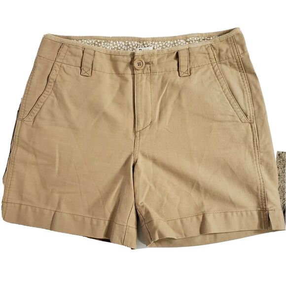 G.H. Bass & Co. Pants - G.H. Bass & Co Womens Khaki Shorts Size 6 Solid Corduroy Cotton Pocket